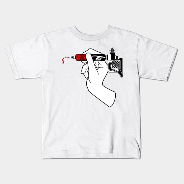 Tatt Gun Kids T-Shirt by Woah_Jonny